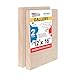 U.S. Art Supply Unfinished Cradled Wood Panels for Painting, 2 Pack of 12x16 inch - Gallery Birch Wooden Canvas Boards 1-1/2
