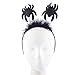 LUX ACCESSORIES Halloween Black Spider Bopper Fuzzy Cosplay Party Costume Headband for Kids