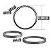 BANG TI Titanium Nail-Saving Flexible Keyrings (K2, 32mm/1.26