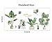Green Tropical Leaves Wall Decal Plants Wall Sticker DIY Novelty Wall Art Mural for Bedroom Living Room Classroom Offices Decoration (Leaf A)