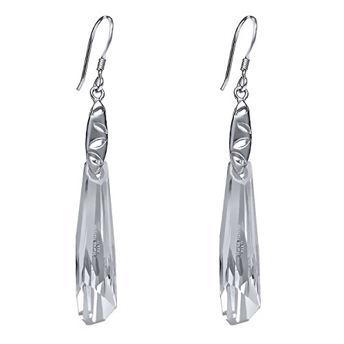 Sterling Silver Drop Earrings Unique Designed by Maison Martin Margiela Made With Swarovski Crystals