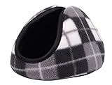 Simplicity Women's Mens Warm Furry/ Fleece Ear Muffs Winter, Grey Plaid