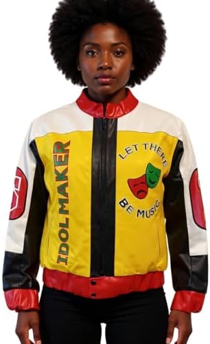 8 Ball Pool David Puddy Real Leather Bomber Jacket (XS) at Amazon