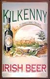 Kilkenny Irish Beer embossed steel wall sign 12