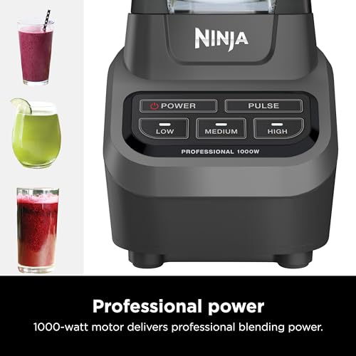 Ninja BL610 Professional 72 Oz Countertop Blender with 1000Watt Base