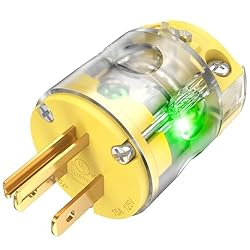 NEMA 5-15 Extension Cord Repair End Illuminated