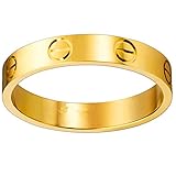 Teresa Luxury Shine Celebrity Love Gold-Plated Band Ring for Women