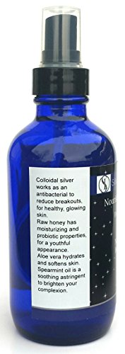 Silver Linings Antimicrobial/Antiseptic Mint Facial Toner/Astringent Cleanser Spray, Alcohol Free for Oily, Dry, Sensitive Skin. Reduce Acne, Shrink Pores, Moisturize and Brighten Complexion. 4 oz - Thumbnail 2