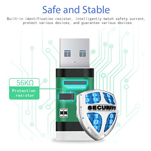 MEYUEWAL USB C to USB Adapters, Converts Type C Female to Micro USB Male Data Converter for Android Samsung Galaxy S7 S6 Edge Note 5 LG G4 Nexus 5/6 More (6Pack) (Black)