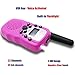 Afantti Walkie Talkies Kids Girls Adults Two Way Radios Toddler Little Kids Birthday Gift Toy | 2+ Mile Long Range | Flashlight | 2 X Earpiece | 3 - 12 Year Old Age, Pink