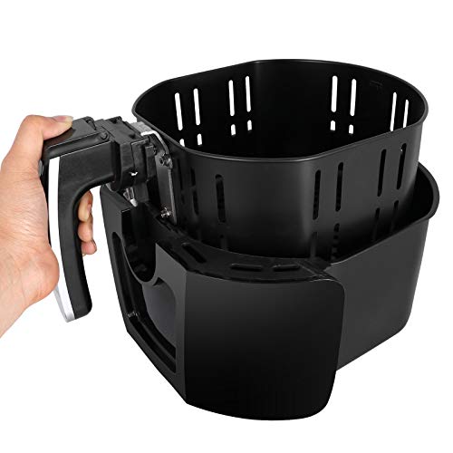 Ergo Chef 1700-1604 Electric XL 1700 Watts Includes 4 Accessories, Steak Knives and Recipes USA My Air Fryer, 5.8 Quart, Black - Thumbnail 2
