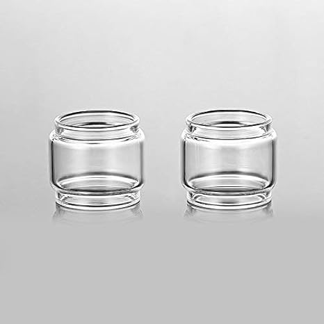 Qingtian-ceg 2 stücke Ersatz Fatboy Glas Tank für Eleaf Melo 3 Mini/ELLO Duro/I NUR S -Transparent,Frei von Tabak und Nikotin