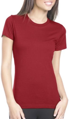 Next Level ApparelLadies Boyfriend T-Shirt, Scarlet, Medium