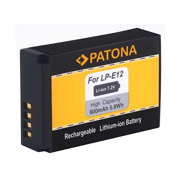 Kit Mantona Premium System Kameratasche mit PATONA Ersatz für Akku Canon LP-E12 - Für EOS 100D – Bild 7