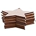 Christmas Wooden Crafts Hanging Ornaments Christmas Tree Decoration Unfinished Wood Cutouts for DIY Blank Slices to Paint (10PCs Star Style)