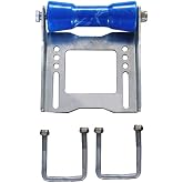 olamochi 8 Inch Bow Keel Roller with Bracket &amp; U-Bolts | Constructed from cold galvanized steel, designed for boat loading and launching on marine trailers