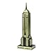 Beautyflier Vintage Bronze 7 Inch New York Statue of Empire State Building Model Statue Collectible Figurine Home Desktop Décor, Replica, Collectible Artificial World Famous Buildings Sculpture