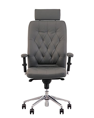 CHAISE-EXPERT-chester-Poltrona-di-direzione-professionale-Ergonomica-multi-posizione-sincrono-appui-tete-fissa-braccioli-regolabili-in-altezza-garanzia-2-anni-GrisSimilicuir