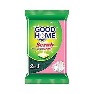 Good Home 2 in 1 Sponge and Scrub pad – Pack of 8