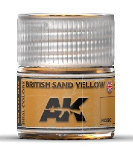 Real Colors: British Sand Yellow Acrylic Lacquer Paint 10ml Bottle