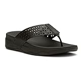 FitFlop Women's Leather Lattice Surfa Thong Sandal