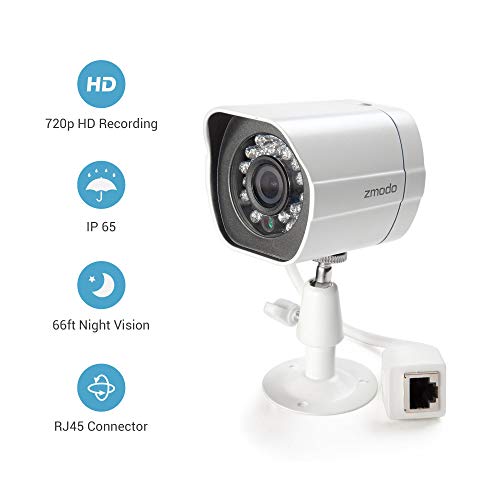 Zmodo 8 Channel NVR 8 1st Gen Camera sPoE Security Camera System Remote