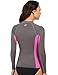 O'Neill Women's Basic Skins Long Sleeve Crew, Graphic/Berry, Small