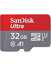 SanDisk 32GB Ultra microSDHC UHS-I Memory Card with Adapter - 98MB/s, C10, U1, Full HD, A1, Micro SD Card - SDSQUAR-032G-GN6MA
