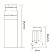 ZY WHEEL Set of 20pcs 12X1.25 Thread Size Spline Lug Nuts Nissan Suzuki Black with Key Cone Seat Closed End 35mm 1.38'' Long