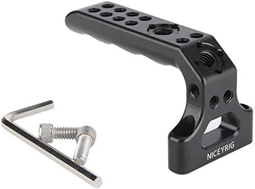 NICEYRIG Low Profile Handle Grip Applicable for RED DSMC2, Ergonomically DSLR Camera Cage Top Handle- 383
