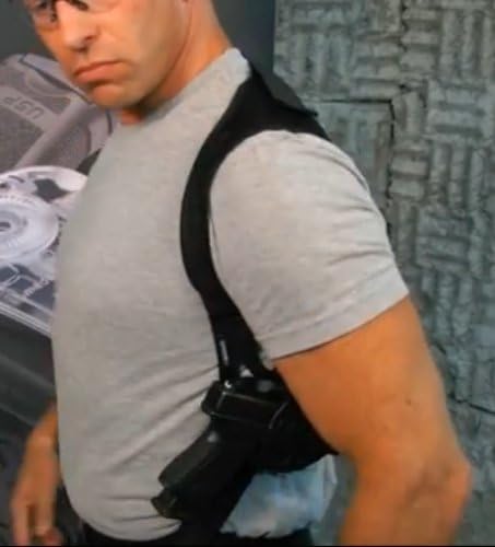 Fobus Glock (glokl, glcok, golck, gloock, glouk) 17, 22, 23, 34, 35 Shoulder Carry Holster Horizontal/Vertical Harness Strap Black sholder Tactical