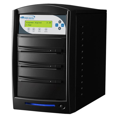 Vinpower SharkCopier 24x CD DVD Duplicator Copier Standalone Tower (2 Targets)