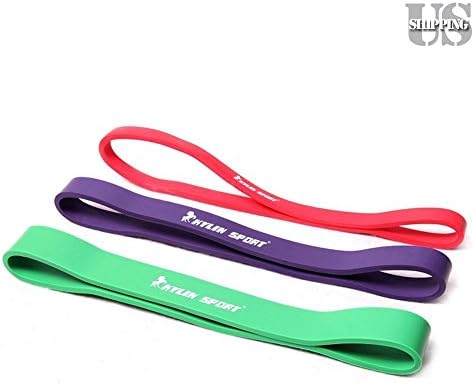 Set Of 3 Heavy Duty Resistance Band Loop Exercise Yoga Workout Power Gym Fitness