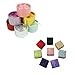 JASSINS 12 PCS Random Color Round and Square Shape Cutely Small Gif t Giftbox Present Box for Ring Earrings Jewelry (12 pcs Assorted Color and Shape) by JASSINS