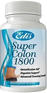 Edi’s Secret Super Colon 1800, Health Support Supplement and Cleansing Formula, 60 Capsules