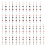 50pcs Solder Seal Wire Connectors, Sopoby Automotive Heat Shrink Butt Connectors Electrical Terminals, Red