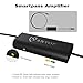 ANTOP AT-601B Smartpass Amplifier with High Gain & Low Noise & 4G LTE Filter for Any Non-Amplified Antenna to Boost The Over-The-Air TV Signal (5' USB Cable, 3' and 0.3' Coaxial Cables), Black