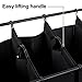 SONGMICS Rolling Laundry Cart Sorter, with 3 Removable, Casters and Brakes, 3-Bag, Black