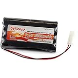 Tenergy 9.6V 2000mAh NiMH High Capacity Battery Pack for RC Cars, boats, Robots, Security