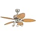 Westinghouse 7226520 Xavier Indoor Ceiling Fan with Light, 44 Inch, Brushed Nickel & Cop