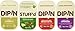DipIn Natural Dips Variety (Pack of 12) 1.42 Ounce Hummus Olive Tapenade Bruschetta Stuffed Vine Leaves To Go