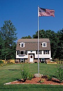 20 Foot Anodized Aluminum Telescoping Flagpole