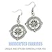 Steampunk Nautical Pirate Compass Earrings Pendant Charm Dangle in Antique Style
