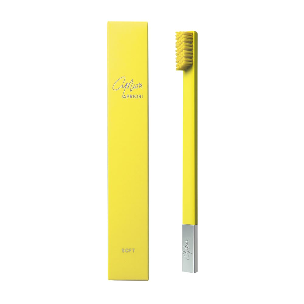 APRIORI Sunflower Yellow Silver Soft Premium Toothbrush