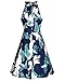 OUGES Dresses for Women Summer Floral Dress Casual Halter Neck Sundress(Floral-6,XL)