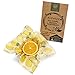 Eco-friendly Reusable Beeswax Food Wrap by BeeWize-An Organic Biodegradable Alternative to Plastic Wrap-Washable and Compostable-3-Pack Gently Scented with Lemon Essential Oil