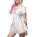 Littleforbig Cotton Romper Onesie Pajamas Bodysuit - Magical Onesie Skirt Set Multicolor 3XL