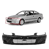 MBI AUTO - Primered, Front Bumper Cover Fascia for 1999 2000 Honda Civic Sedan, Coupe, Hatchback 99-00, HO1000184