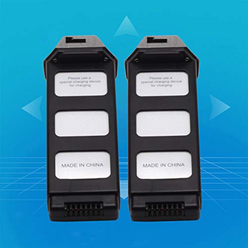 Heraihe 2pcs 7.4V 1800mAh Li-po Battery with 4 in 1 Charger for MJX Bugs 5W B5W RC Drone Quadcopter Aircraft UAV Part Accessories