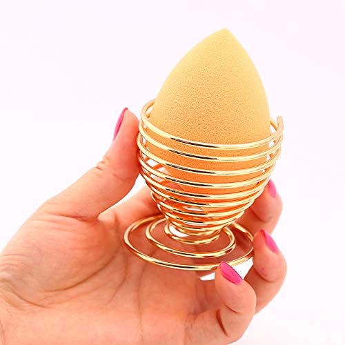 LanMa Beauty Makeup Sponge Blender Holder, Beauty Tool Dryer Drying Rack Egg Powder Puff Display Stand - 1 Piece Rose Gold